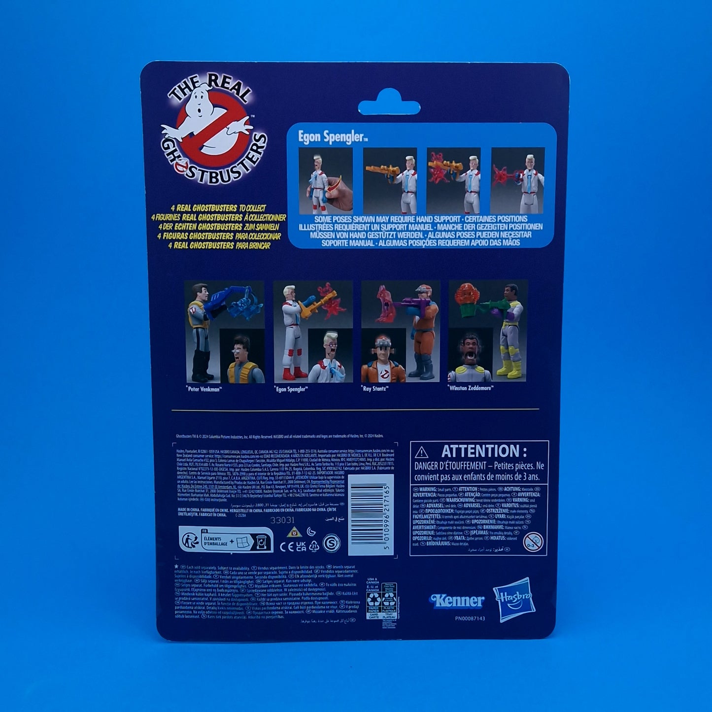 THE REAL GHOSTBUSTERS REISSUE ☆ FRIGHT FEATURES EGON SPENGLER Figure ☆ Kenner Classics MOC Sealed Carded