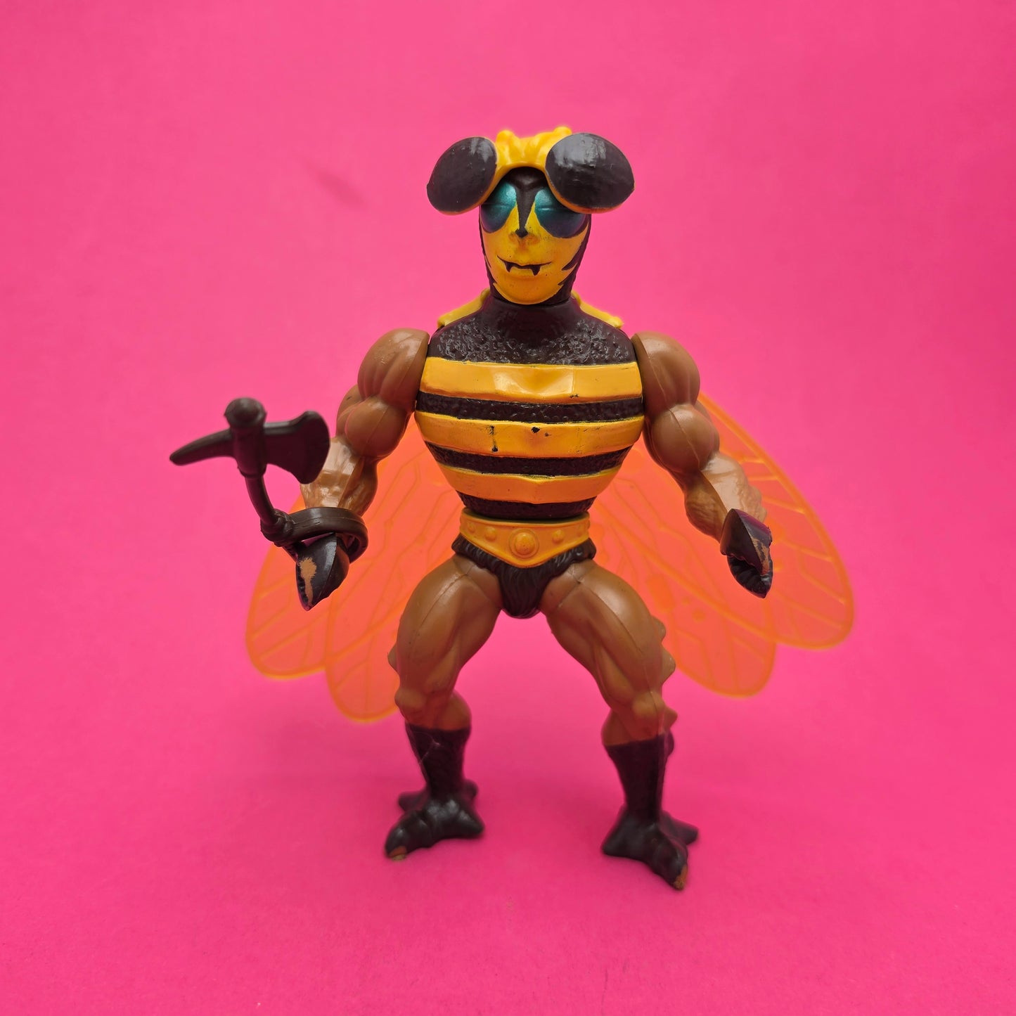 MASTERS OF THE UNIVERSE ☆ BUZZ OFF Complete Vintage Figure ☆ MOTU 80s Mattel