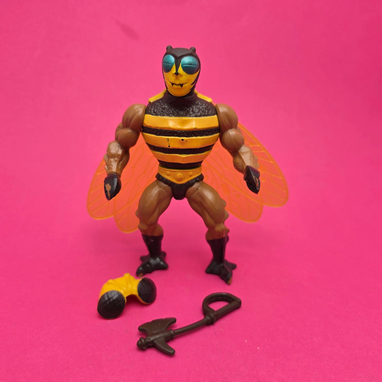 MASTERS OF THE UNIVERSE ☆ BUZZ OFF Complete Vintage Figure ☆ MOTU 80s Mattel