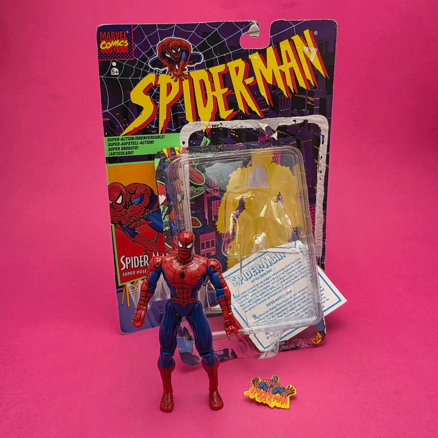 SPIDER-MAN ANIMATED SERIES ☆ SUPER POSEABLE Action Figure ☆ Marvel Loose Toybiz 90s