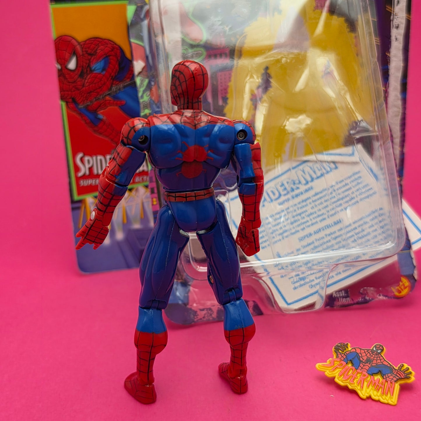SPIDER-MAN ANIMATED SERIES ☆ SUPER POSEABLE Action Figure ☆ Marvel Loose Toybiz 90s