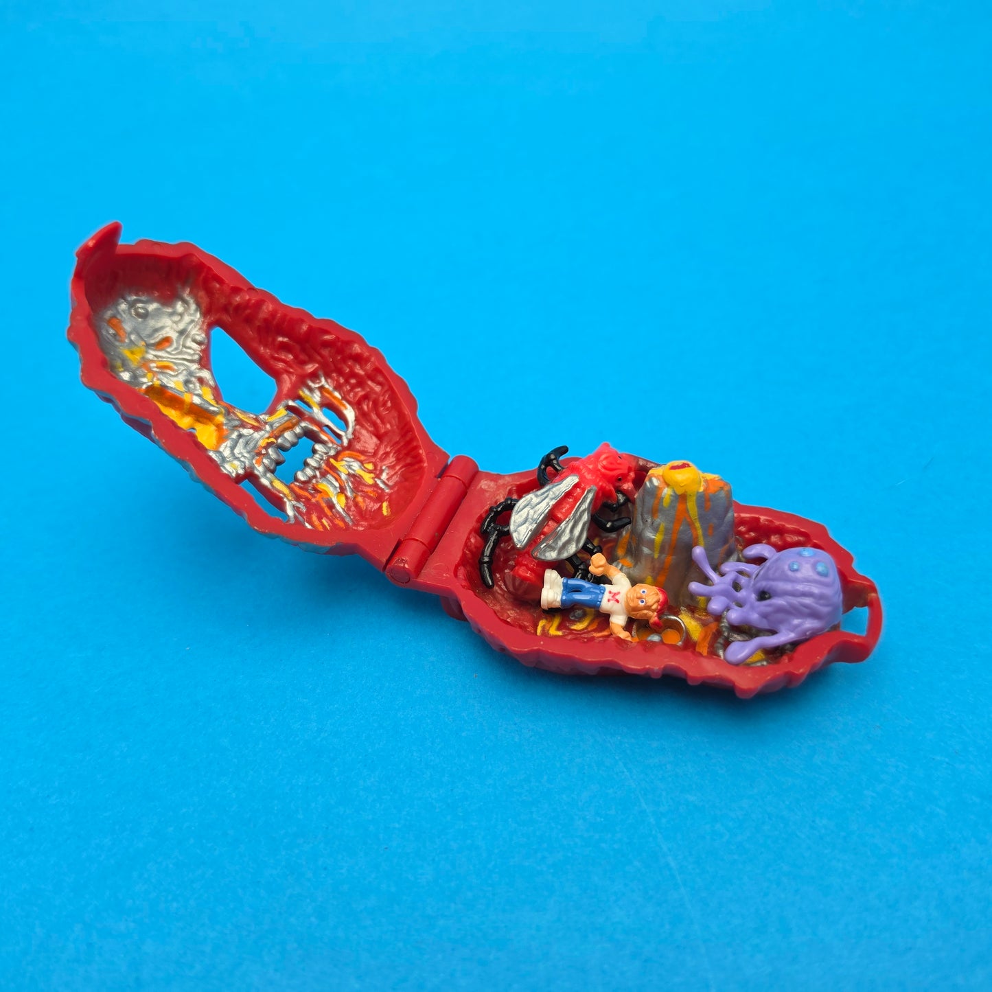 MIGHTY MAX ☆ LAVA BEAST Horror Heads Vintage Figure Playset ☆ Complete Loose