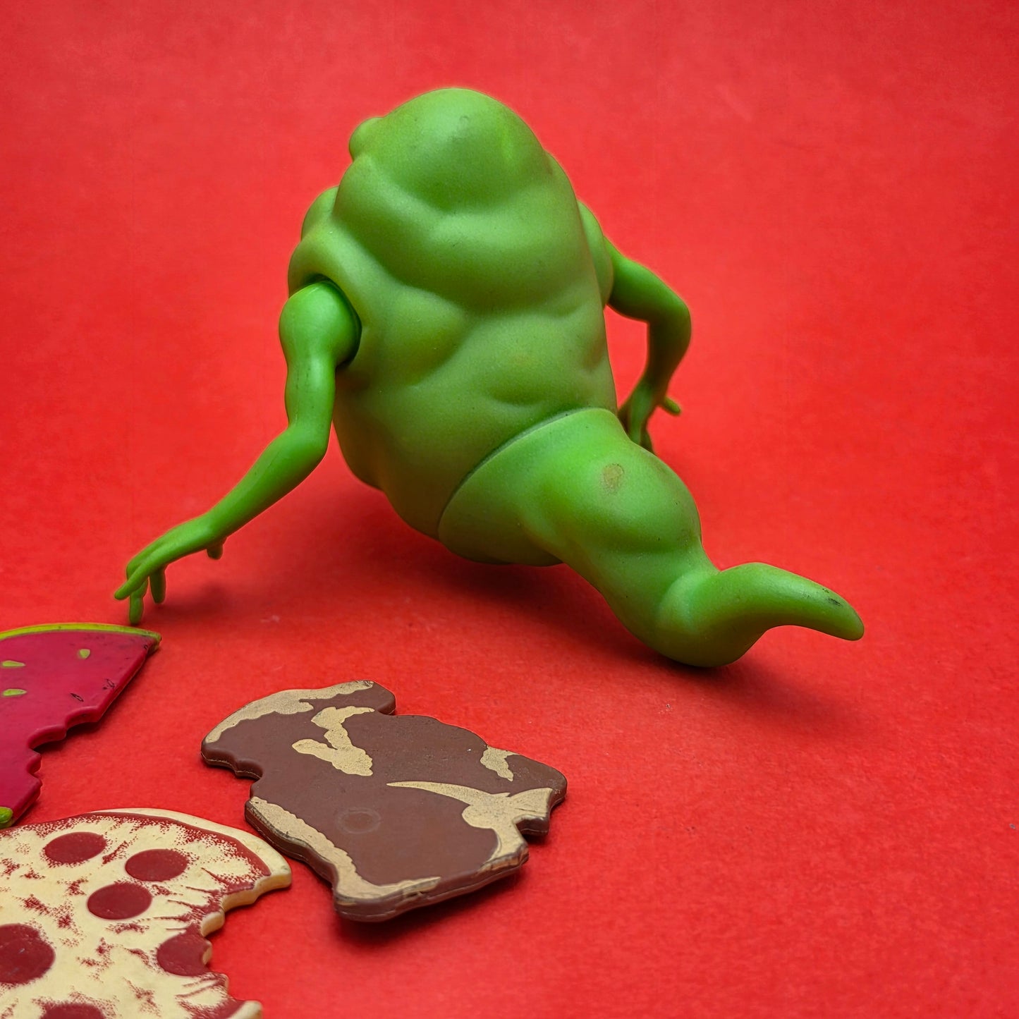 GHOSTBUSTERS ☆ GREEN GHOST SLIMER Food Vintage Figure ☆ Loose 80s Kenner Original