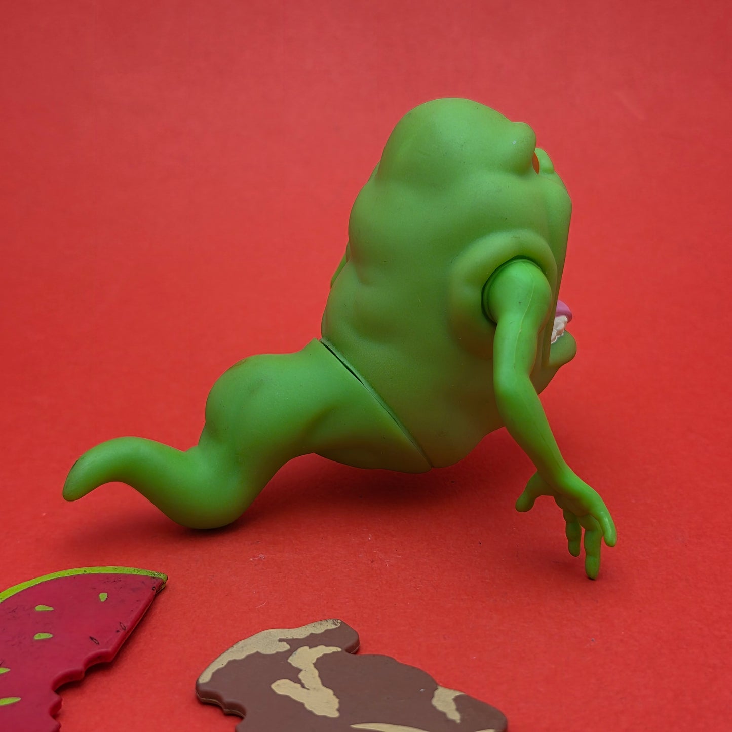 GHOSTBUSTERS ☆ GREEN GHOST SLIMER Food Vintage Figure ☆ Loose 80s Kenner Original