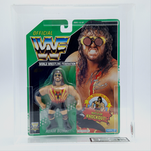 Load image into Gallery viewer, WWF HASBRO ADAM BOMB GRADED 85 UKG Vintage Figure ☆ Green Series 11 Carded MOC
