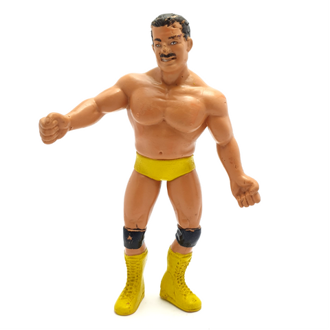 WWF LJN ☆ BRIAN BLAIR Killer Bees No Stripes Variant Vintage Wrestling Figure ☆ Original 1987
