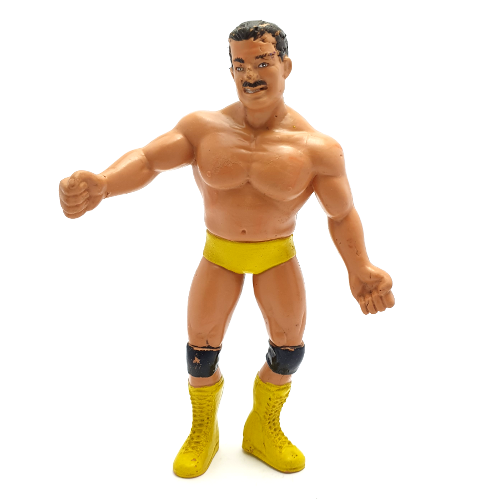 WWF LJN ☆ BRIAN BLAIR Killer Bees No Stripes Variant Vintage Wrestling Figure ☆ Original 1987