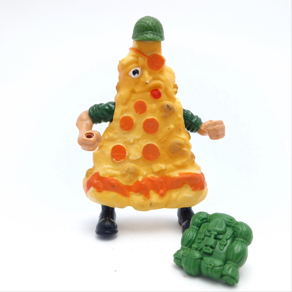 FOOD FIGHTERS ☆ PRIVATE PIZZA Action Figure ☆ 80s Mattel