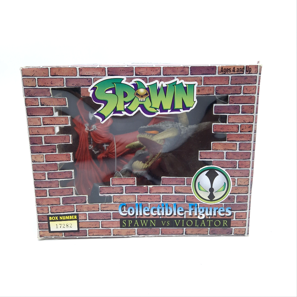 SPAWN ☆ SPAWN VS VIOLATOR Collectible Figures Vintage ☆ Boxed 90s McFarlane