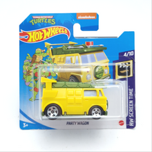 Load image into Gallery viewer, Hot Wheels PARTY WAGON TMNT Teenage Mutant Ninja Turtles Character Vehicles HW SCREEN TIME
