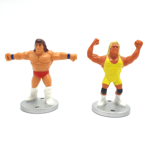 WWF HASBRO Texas Tornado & Mr Perfect Mini Figures ☆ Vintage Wrestling Original 90s
