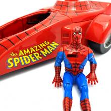 Load image into Gallery viewer, MARVEL SUPERHEROES ☆ SPIDER-MAN DRAGSTER &amp; Figure Vehicle ☆ Marvel Toybiz 90s Original
