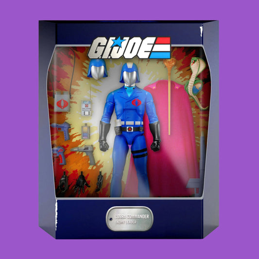 G.I. JOE ☆ ULTIMATES COBRA COMMANDER Action Figure ☆  Super7 18cm