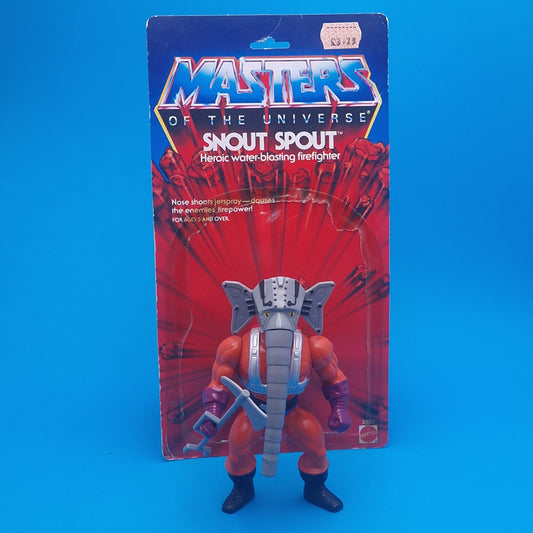 MASTERS OF THE UNIVERSE ☆ SNOUT SPOUT Vintage Figure ☆ MOTU Loose 80s Mattel Original