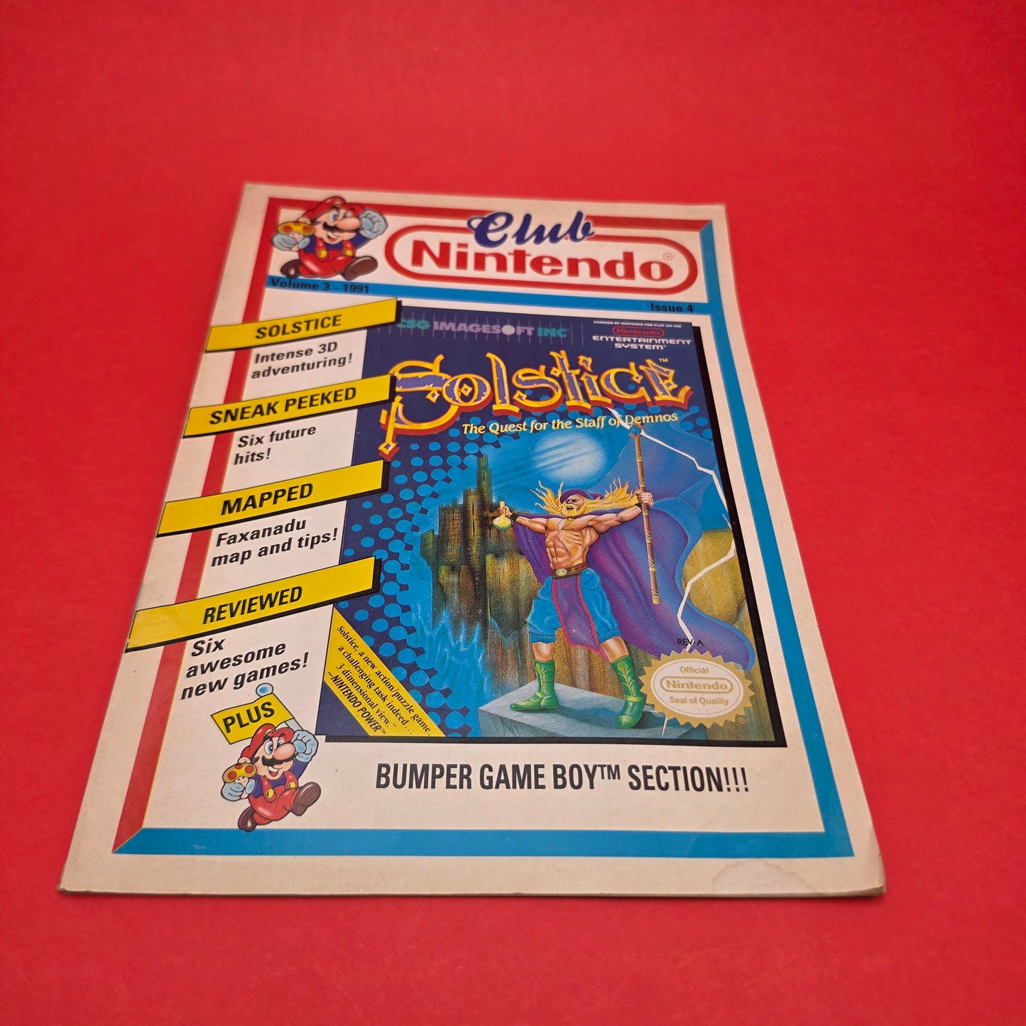 CLUB NINTENDO ☆ Vol 3 Issue 1 -6 1991  ☆ Retro Gaming Magazine NES SNES