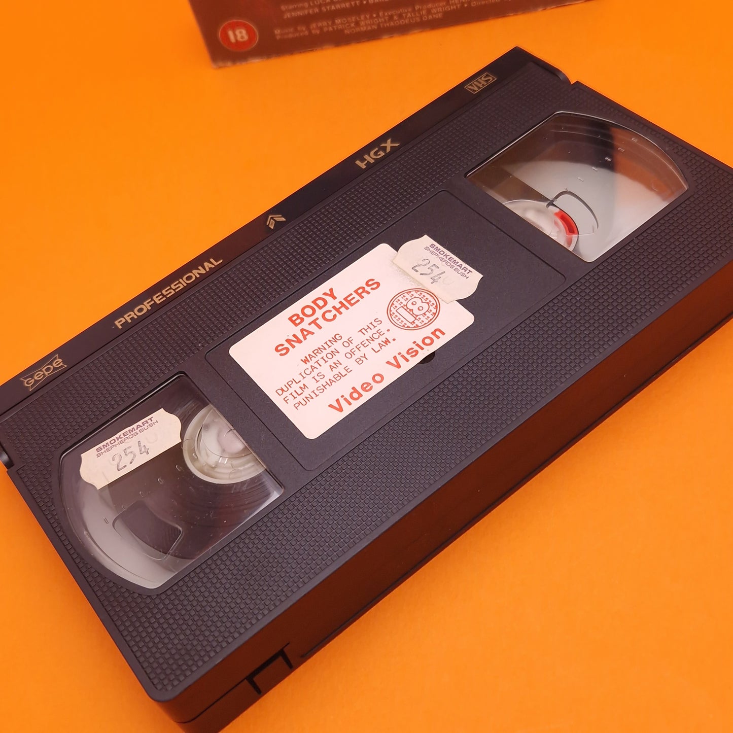 VHS Video ☆ BODY SNATCHERS ☆ 80s Big Box Ex Rental Vintage 18 cert