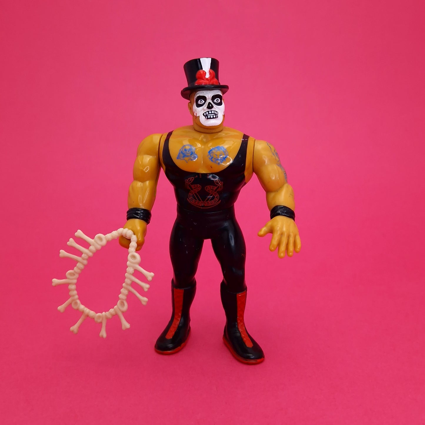 WWF HASBRO ☆ PAPA SHANGO BONES Vintage Wrestling Figure ☆ Series 6 90s Loose