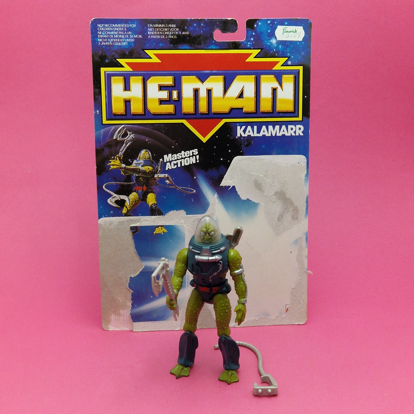 HE-MAN NEW ADVENTURES ☆ SLUSH HEAD KALAMARR Vintage Figure ☆ Loose 90s Mattel MOTU