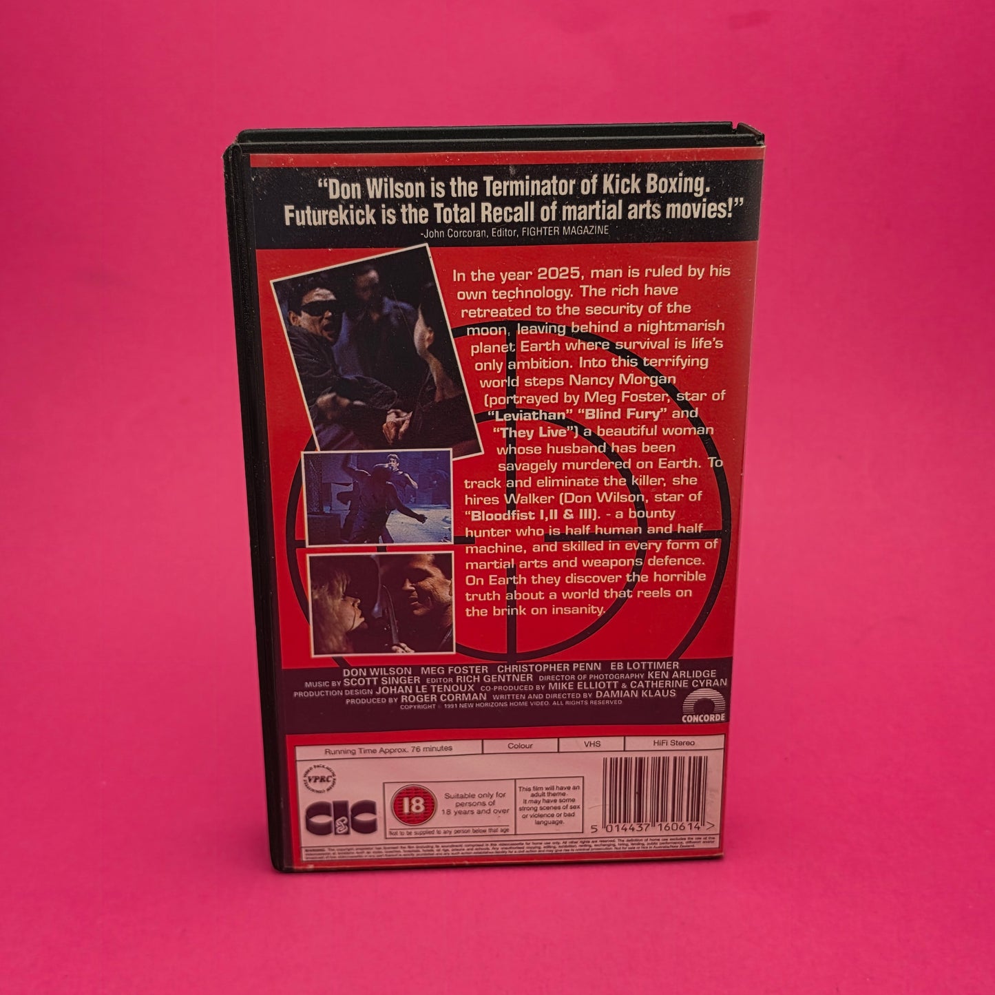 VHS Video ☆ FUTUREKICK ☆ 18 Cert Vintage Ex Rental Big Box 1991 DON WILSON