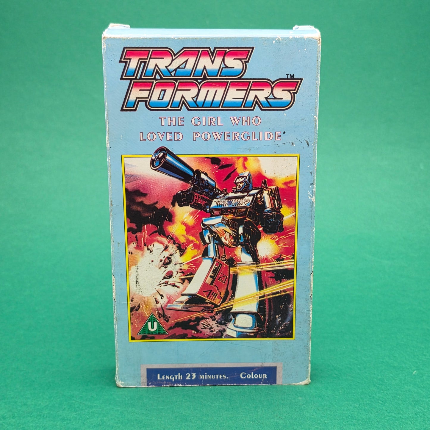 VHS Video ☆ TRANSFORMERS THE GIRL WHO LOVED POWERGLIDE ☆ U Cert Vintage Tape