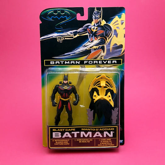 BATMAN FOREVER ☆ BLAST CAPE BATMAN Figure ☆ Sealed MOC Carded Kenner