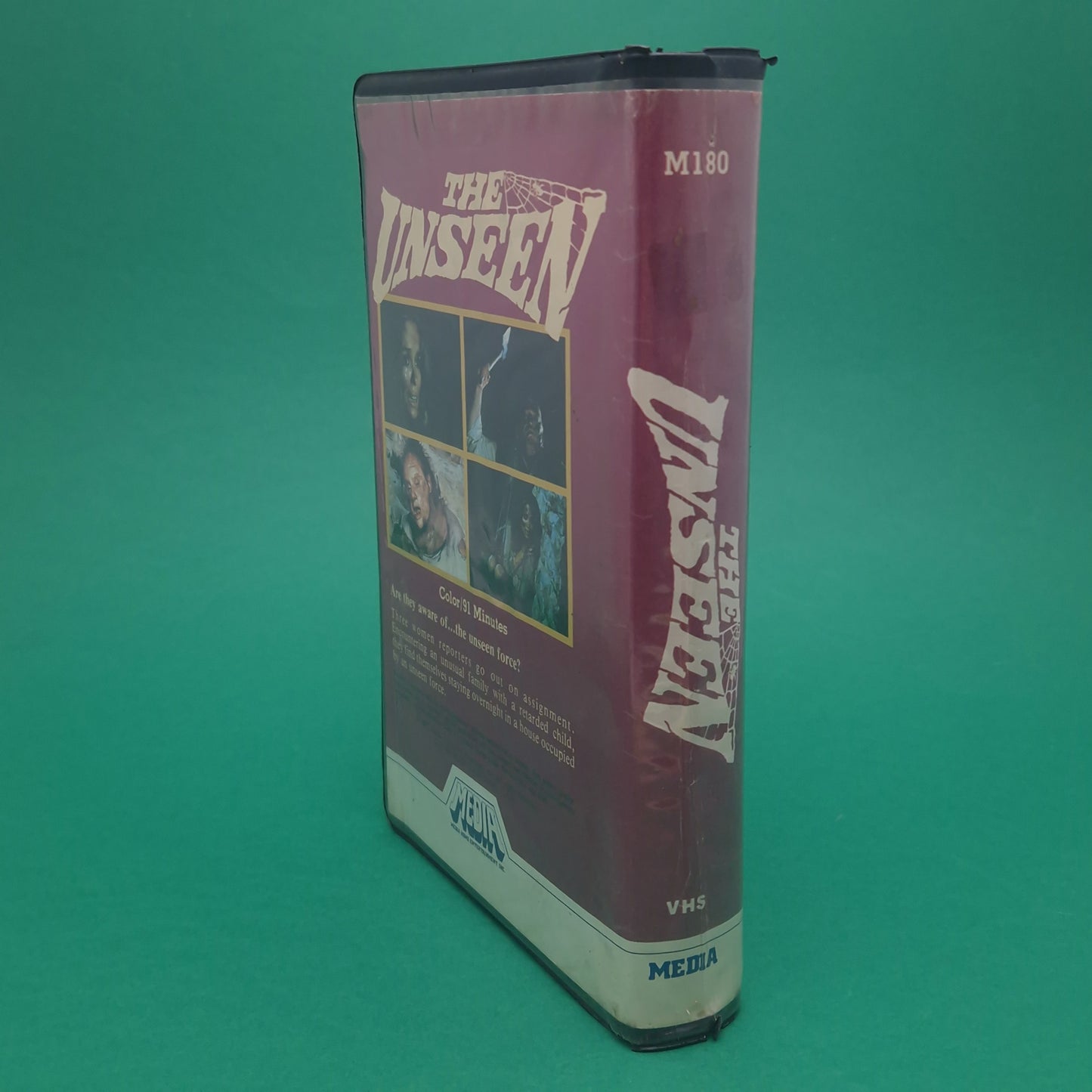 VHS Video ☆ THE UNSEEN ☆ Media Horror Barbara Bach 80s Clamshell Box Pre Cert Vintage