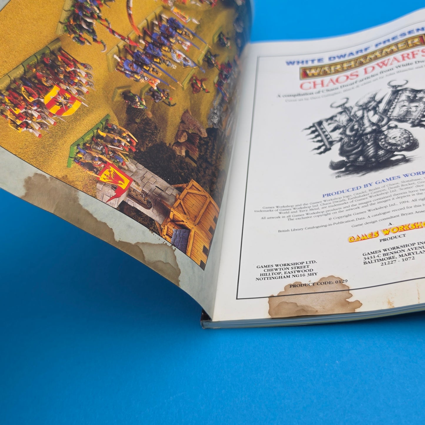 WARHAMMER ☆ CHAOS DWARFS Army Book Codex Fantasy Supplement 1994 OOP ☆ Vintage Original