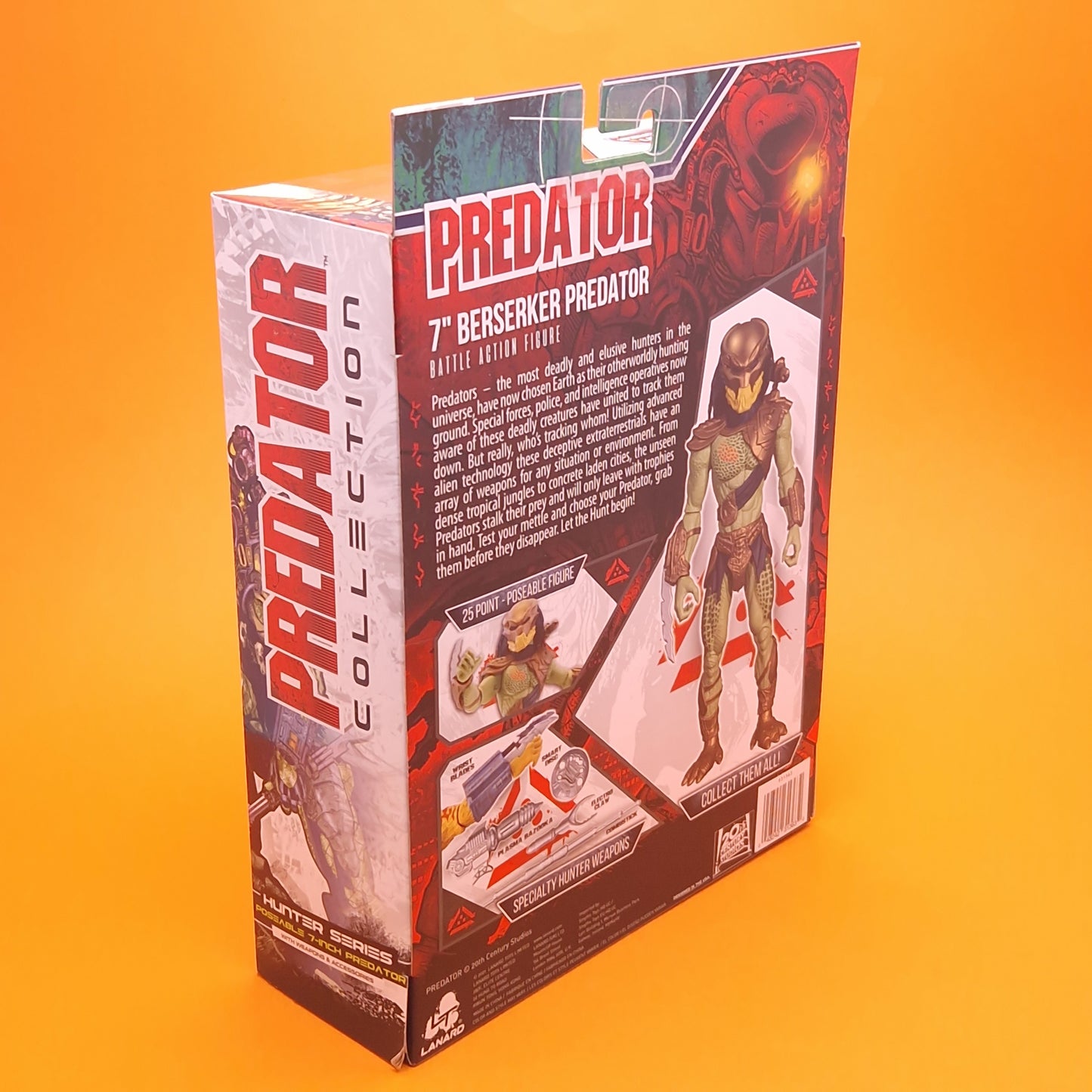 PREDATOR COLLECTION ☆ 7" BERSERKER PREDATOR Boxed Action Figure ☆ Sealed Lanard