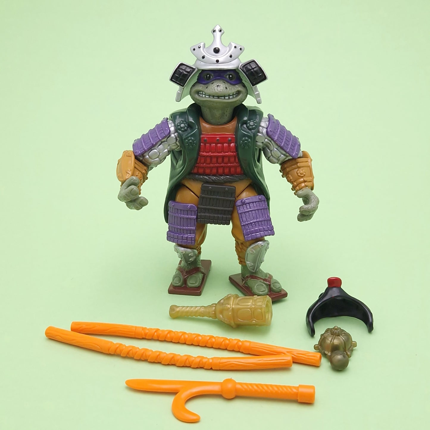 TEENAGE MUTANT NINJA TURTLES ☆ SAMURAI DON MOVIE 3 Vintage Figure ☆ Loose Donatello