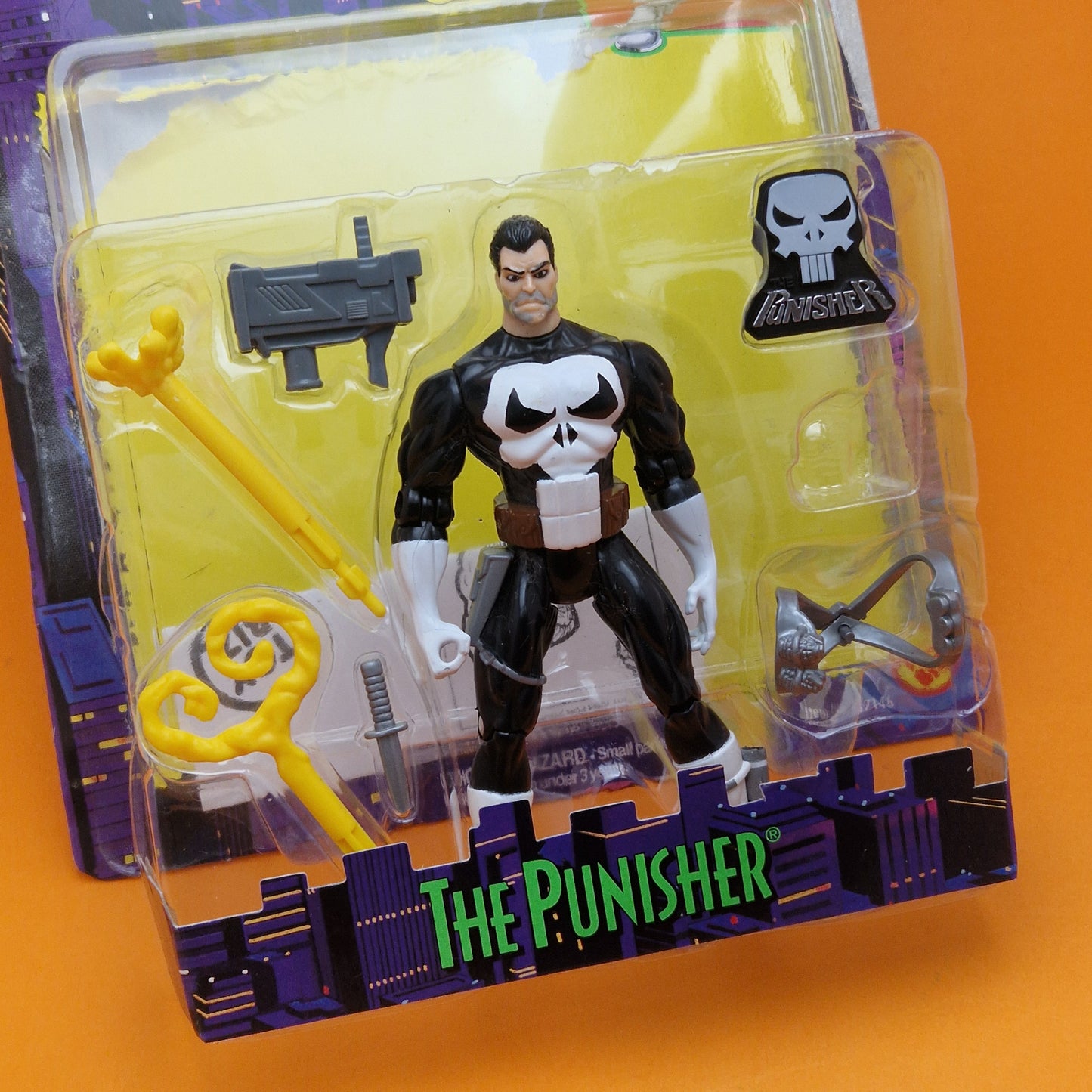 SPIDER-MAN ANIMATED SERIES ☆ Vintage PUNISHER Figure ☆ Original Toybiz 90s