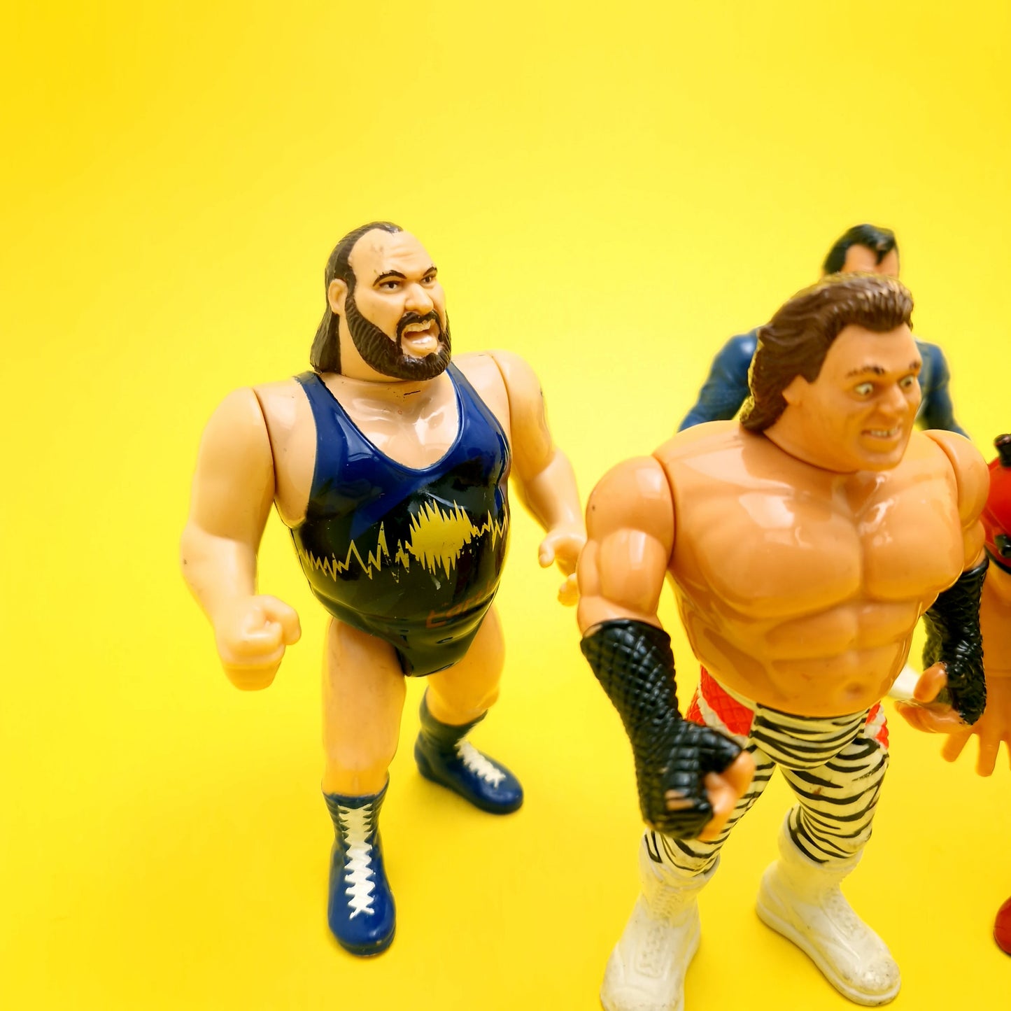 WWF HASBRO ☆ EARTHQUAKE BRUTUS ANIMAL VALENTINE HONKY TONK MAN Bundle Wrestling Figures 90s