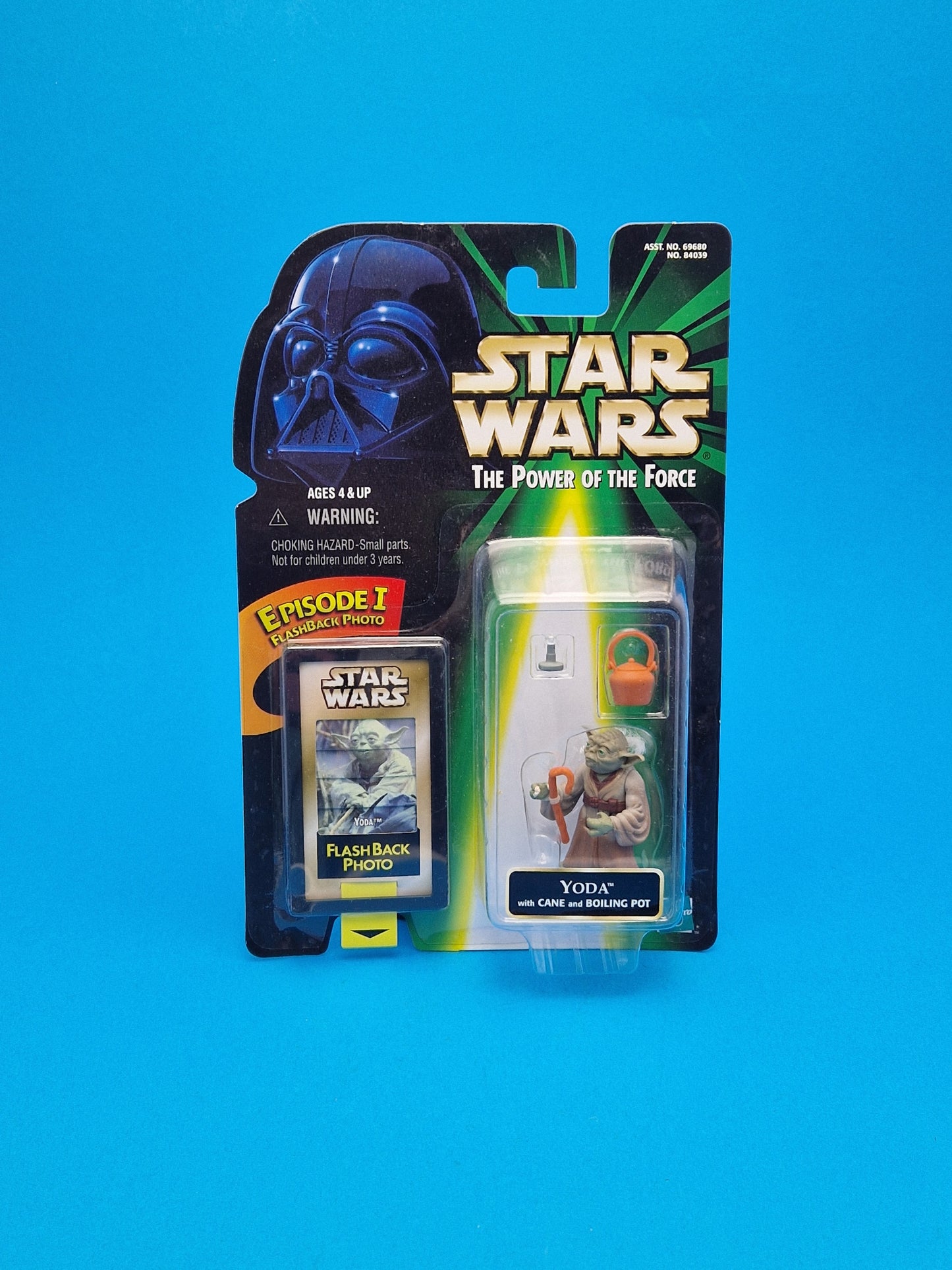 STAR WARS POTF ☆ Flash Back YODA Figure ☆ MOC Sealed Carded Kenner Power of the Force