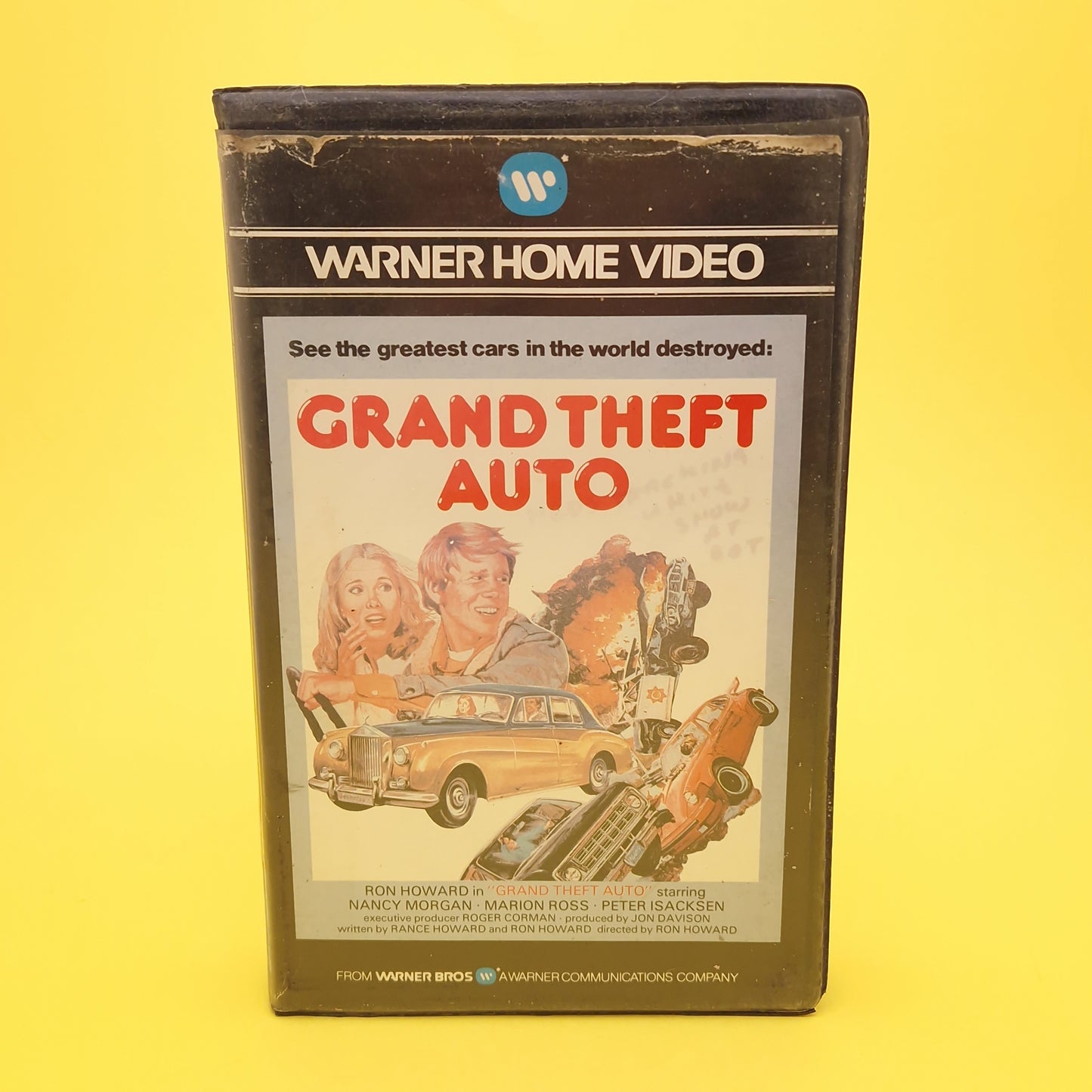 VHS Video ☆ GRAND THEFT AUTO ☆ 70s Clamshell Pre Cert Warner Home Video Vintage