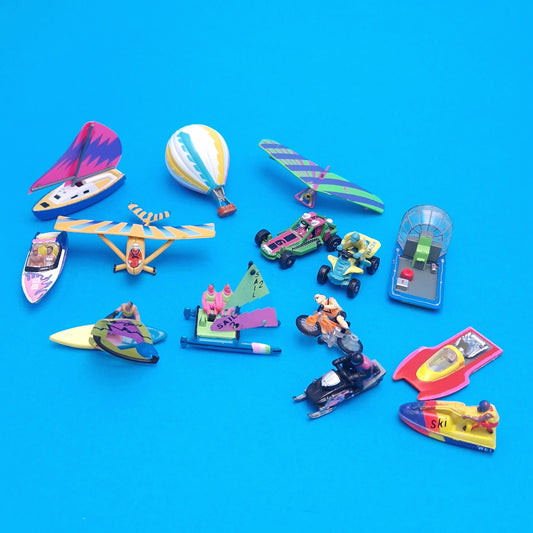 MICRO MACHINES ☆ WET N WIND RIDERS & SPARES BUNDLE Vintage ☆ 90s Original Galoob