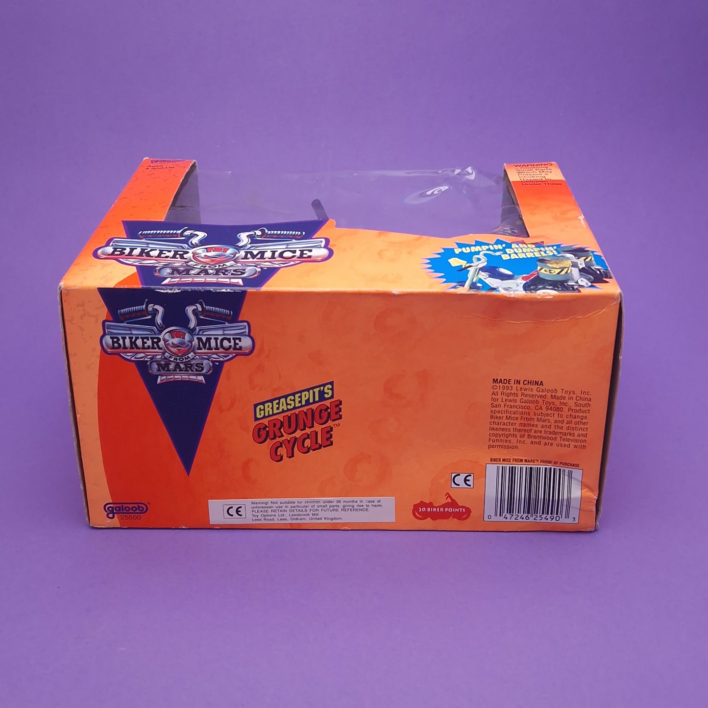 BIKER MICE FROM MARS ☆ GREASEPITS GREASE CYCLE Boxed Vehicle ☆ Sealed Vintage 90s