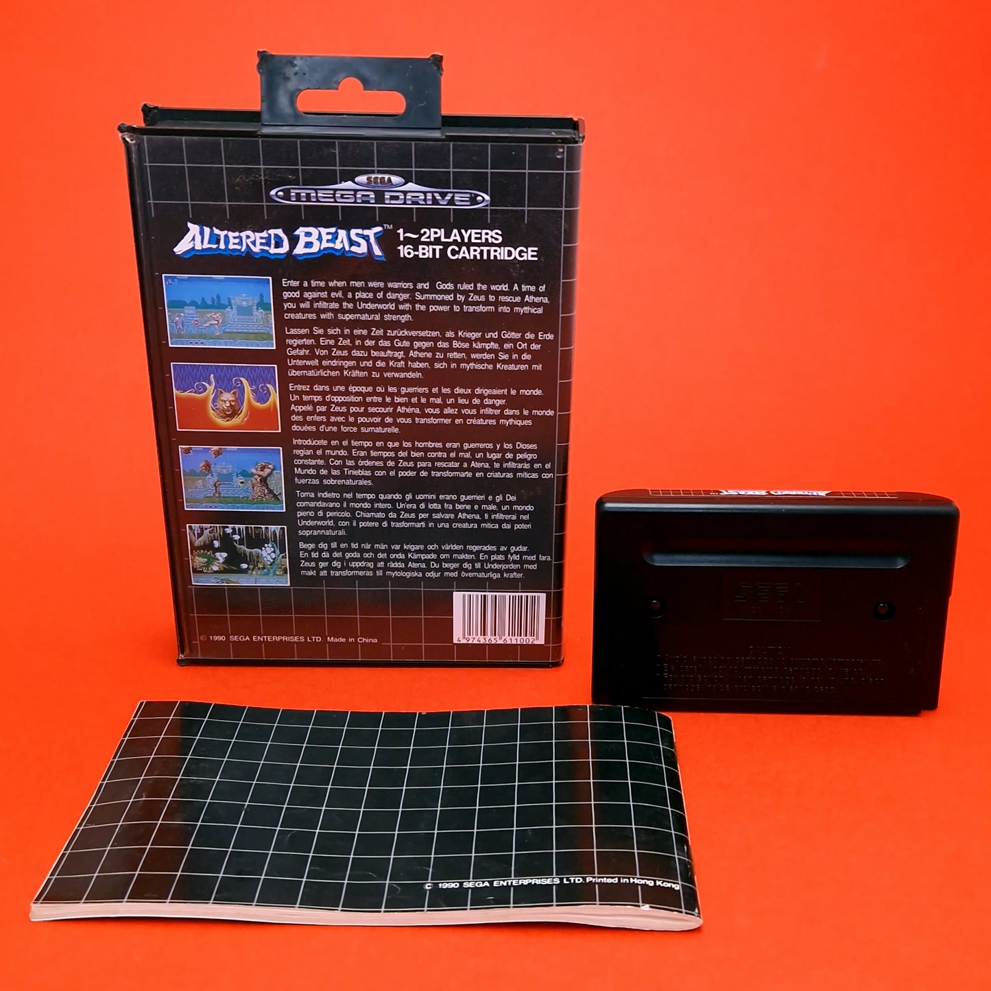 SEGA MEGA DRIVE ☆ ALTERED BEAST ☆ Vintage Retro Game CIB Manual Boxed