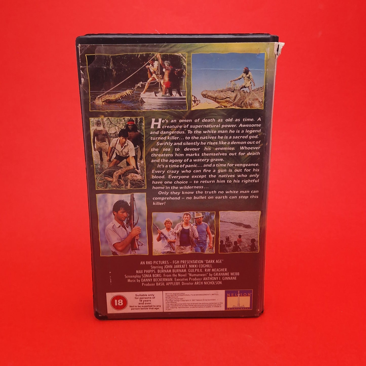 VHS Video ☆ DARK AGE ☆ 80s Big Box Ex Rental Horror 18 Vintage John Jarratt