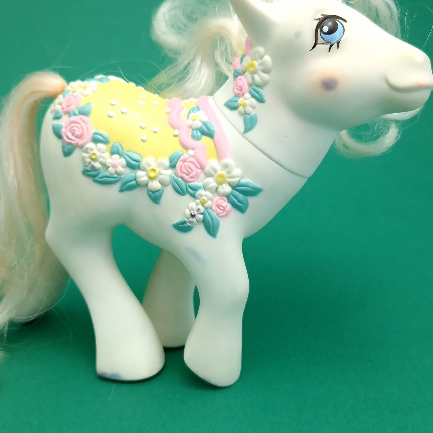 MY LITTLE PONY ☆ MERRY GO ROUND FLOWER BOUQUET Vintage MLP Figure ☆ Loose 80s Hasbro