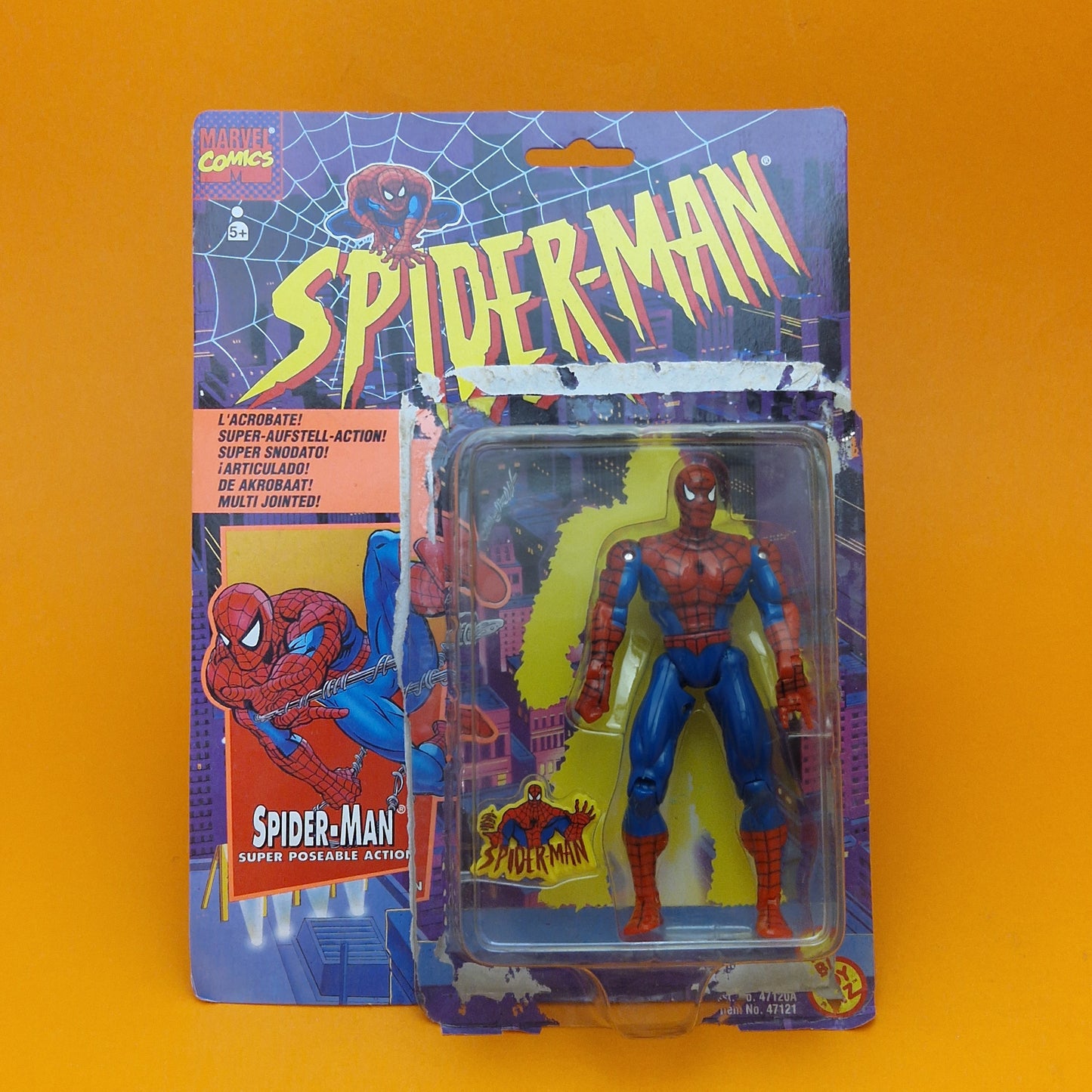 SPIDER-MAN ANIMATED SERIES ☆ SUPER POSEABLE Action Figure ☆ Marvel Toybiz 90s Vintage