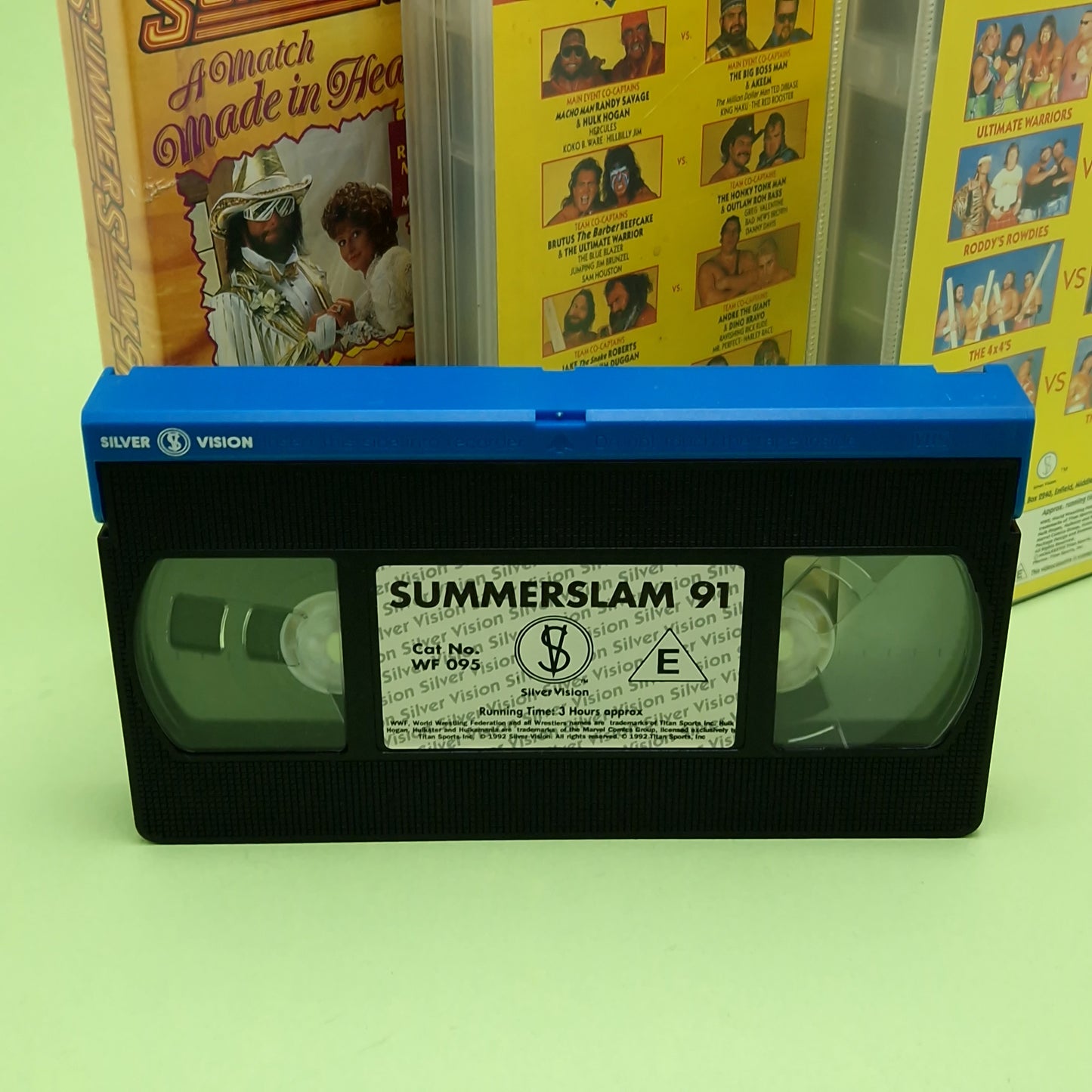 VHS Video ☆ WWF SURVIVOR SERIES 88 89 SUMMER SLAM 91 UK Tape Cassette ☆ Silver Vision Vintage