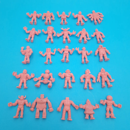 M.U.S.C.L.E MEN ☆ Bundle of 25 Flesh Figure ☆ Vintage Mini Figures 1980s