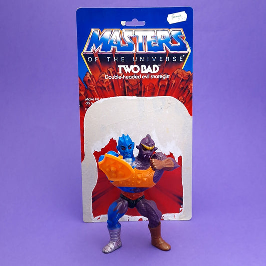 MASTERS OF THE UNIVERSE ☆ TWO-BAD Complete Vintage Figure ☆ MOTU Loose 80s Mattel Original