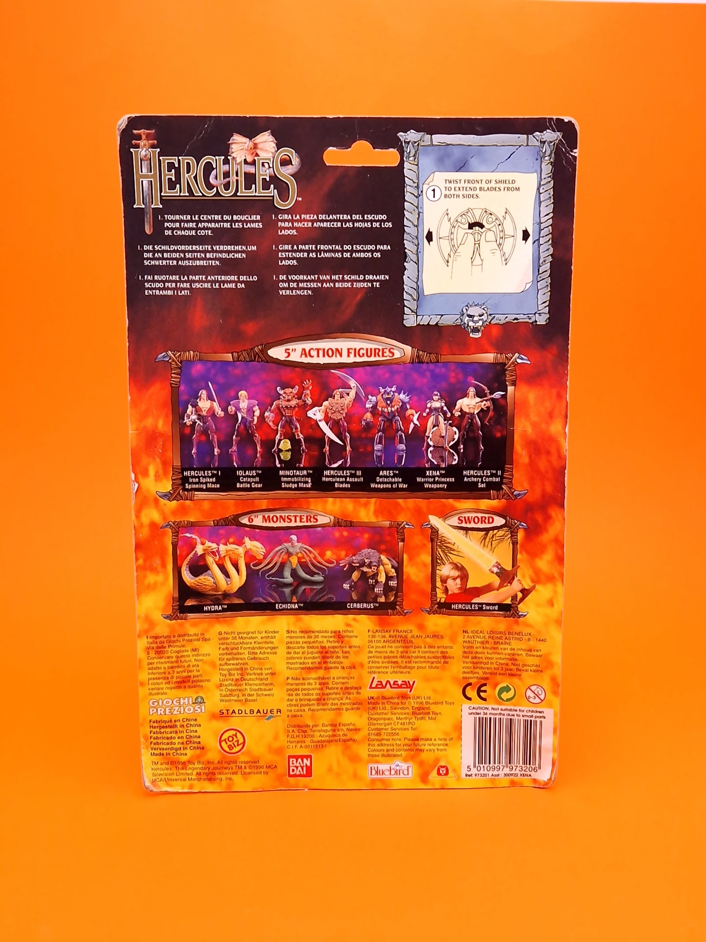 HERCULES ☆ XENA WARRIOR PRINCESS Vintage Action Figure ☆ Original Carded Toybiz 90s