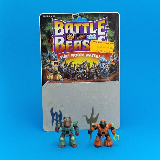 BATTLE BEASTS ☆ HARDTOP TORTOISE #17 DANGER DOG #21 set Figure ☆ Vintage Hasbro Takara