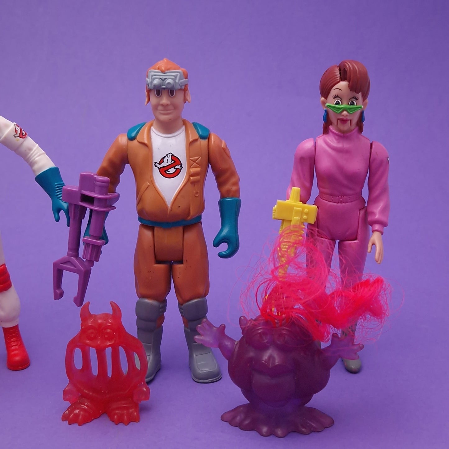 GHOSTBUSTERS ☆ FRIGHT FEATURES SET OF 5 Vintage Figure ☆ COMPLETE 80s Kenner