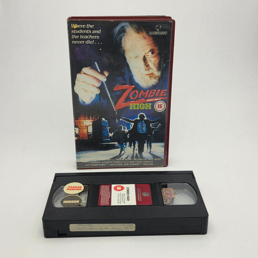 VHS Video ☆ ZOMBIE HIGH 1991 ☆ 15 Cert Big Box Ex-Rental Vintage Tape