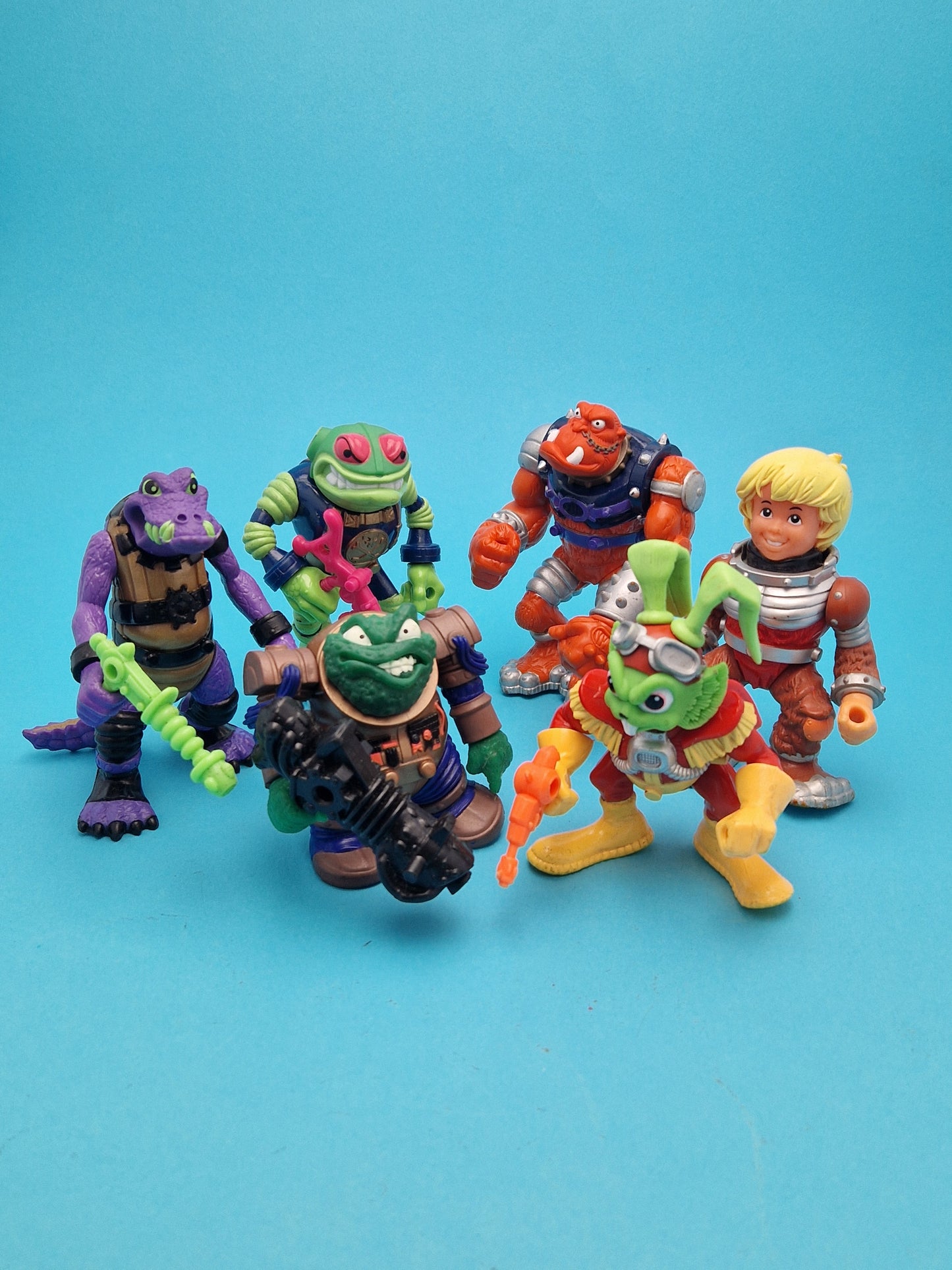 BUCKY O'HARE ☆ BUNDLE x6 AL NEGATOR STORM TOAD TROOPER Figure ☆ Loose Vintage Hasbro 90s