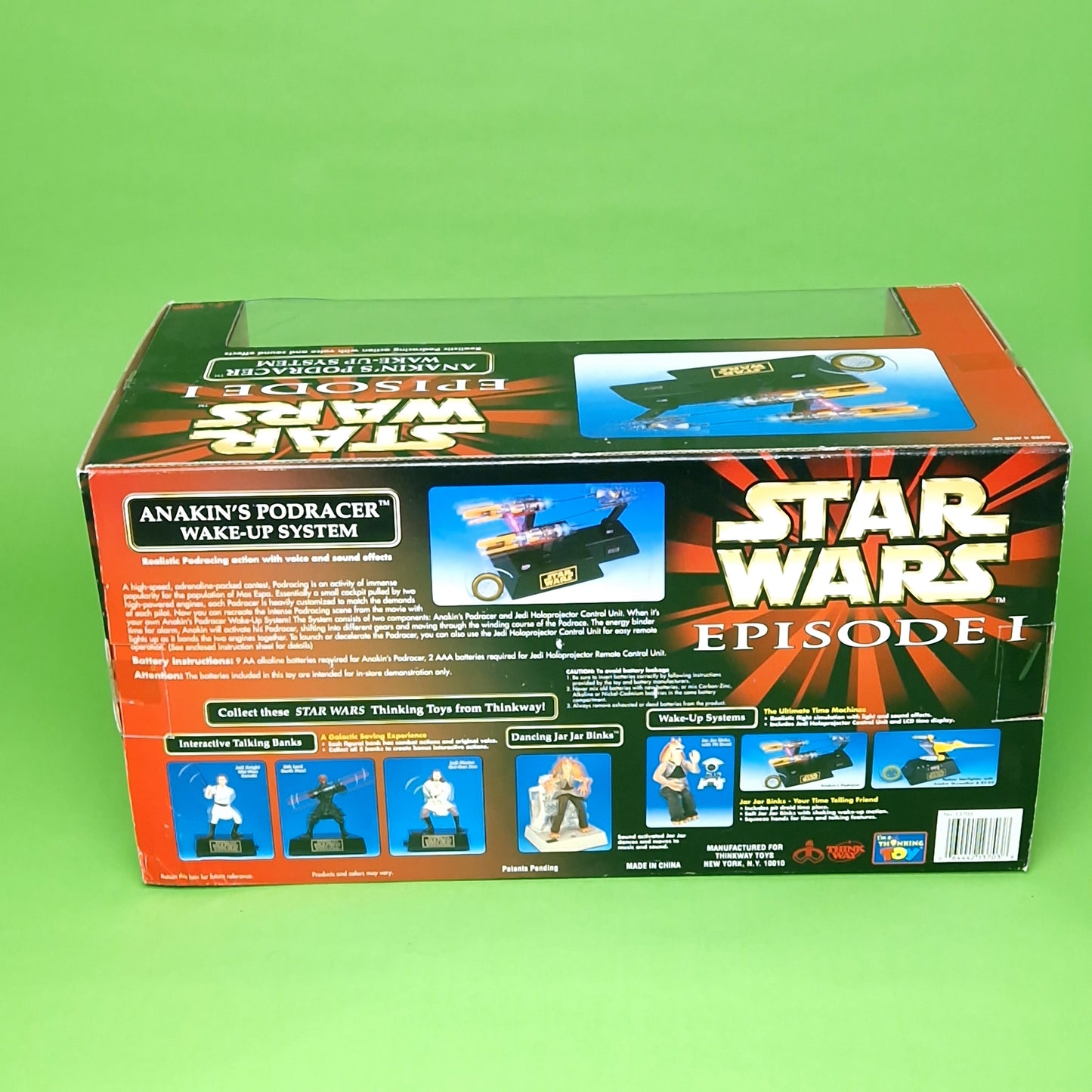 STAR WARS EPISODE 1 ☆ ANAKIN SKYWALKER'S PODRACER Wake Up System Alarm Clock ☆ MISB Boxed Sealed