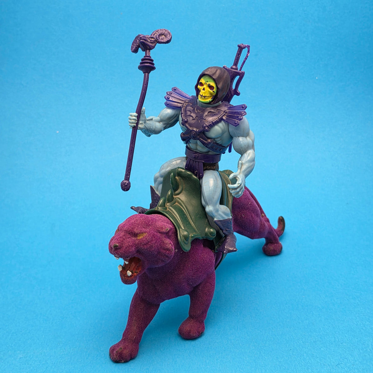MASTERS OF THE UNIVERSE ☆ SKELETOR PANTHOR Vintage Figure ☆ MOTU 80s Mattel