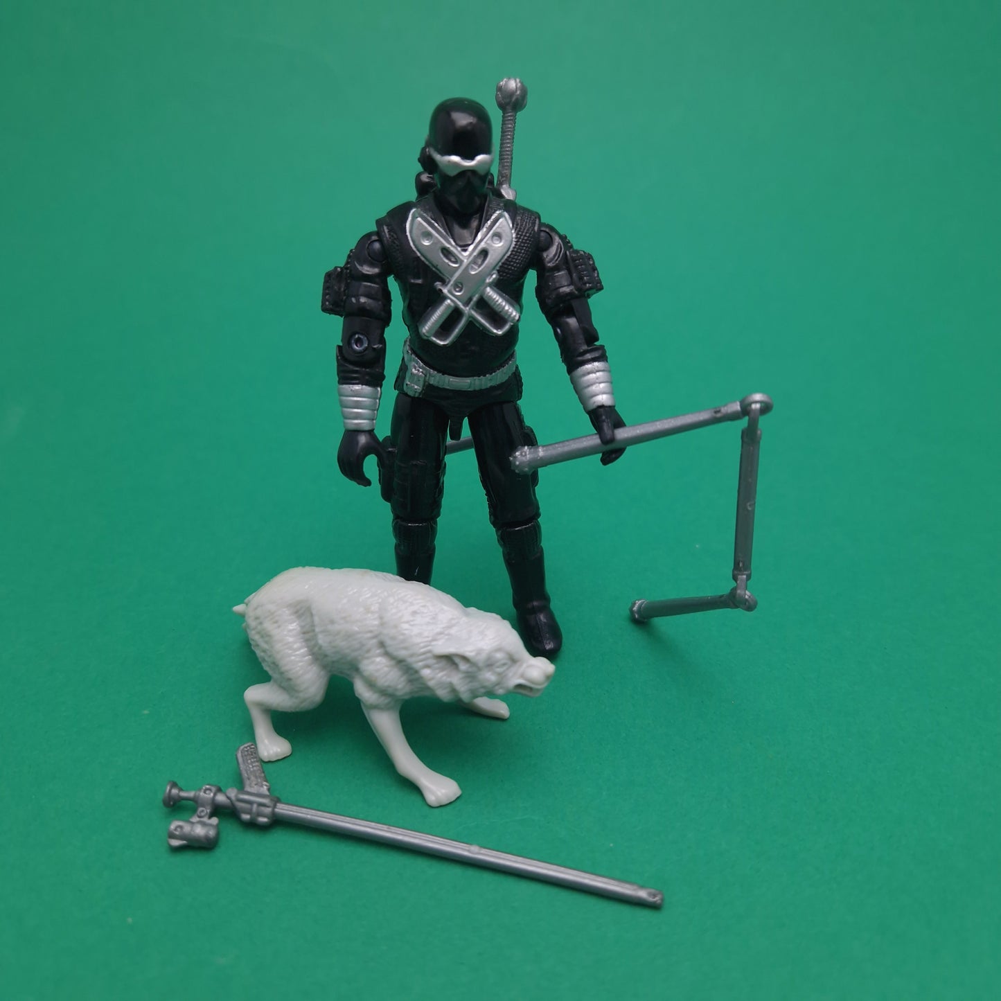 ACTION FORCE ☆ SNAKE EYES V3 Figure ☆ G.I.JOE Hasbro 1989 Complete